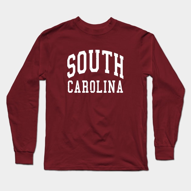 South Carolina Basic Distressed Arch Vintage Souvenir Long Sleeve T-Shirt by FireflyCreative